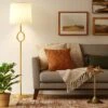 Metal Ring Floor Lamp Brass (Includes LED Light Bulb) - Threshold™ -Brick Wall GUEST 84cc7850 4420 4a7b 8bee 99fecc3c9f05