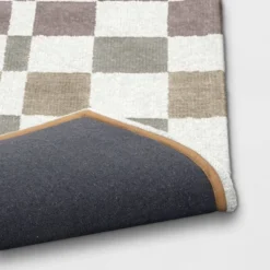 Checkered Woven Flatweave Area Rug White - Threshold™ -Brick Wall GUEST 850dd228 317d 4d82 918b 6d54eeaf0f76