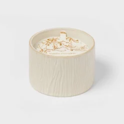 Textured Straight Side Ceramic Vanilla Pumpkin Candle White - Threshold™ -Brick Wall GUEST 8674ac69 18eb 4b1b b70c 044015f5edd1
