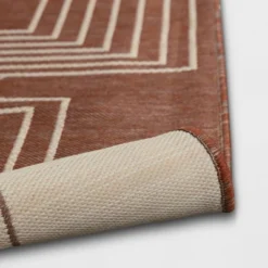 5'x7' Geometric Outdoor Rug Brown/White - Threshold™ -Brick Wall GUEST 86bd6f8b 3d04 4c9f 930e a8f1974a5ce2