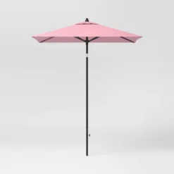 6' Square Outdoor Patio Market Umbrella With Black Pole - Threshold™ -Brick Wall GUEST 89b49c7c f7a8 4927 9fca 28a7c2e97a90