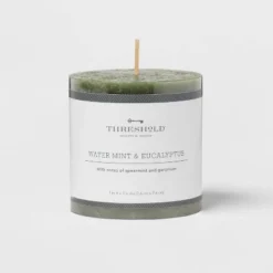 Pillar Candle Water Mint & Eucalyptus Green - Threshold™ -Brick Wall GUEST 8b43be9b f4ec 4c35 b3ce 982c31b51eaa
