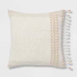 Square Woven Pattern Tassel Decorative Throw Pillow - Threshold™ -Brick Wall GUEST 8ff9a76b bdf8 42ae aaa4 92fc498cdd63