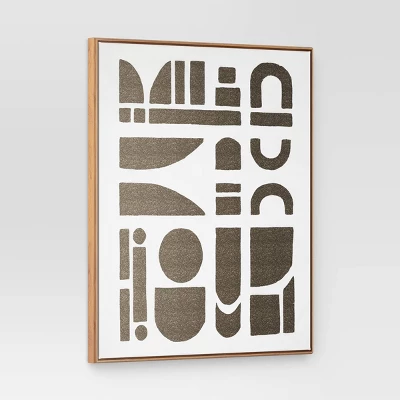 (Set Of 2) 24" X 30" Morphology Framed Wall Canvases Gold - Threshold™ 6 (Set Of 2) 24" X 30" Morphology Framed Wall Canvases Gold - Threshold™ - Image 4