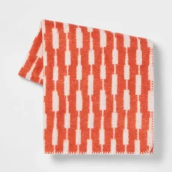 Woven Linework Throw Blanket - Threshold™ -Brick Wall GUEST 9231690e 81fc 4b12 bdd2 761381d463f6