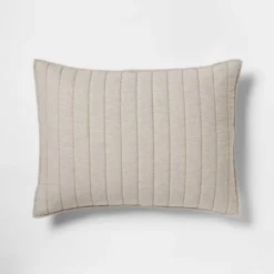 Herringbone Flannel Sham Beige - Threshold -Brick Wall GUEST 931b3645 889a 42e7 aa0a 7035483e001b