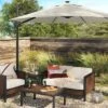11'x11' Offset Solar Patio Umbrella - Black Pole - Threshold™ -Brick Wall GUEST 93f9d10f 1bf4 4542 b43d 383bb3711557