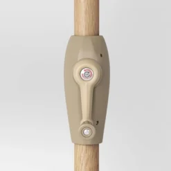 9' Round Grid Outdoor Patio Market Umbrella Cream With Light Wood Pole - Threshold™ 11 9' Round Grid Outdoor Patio Market Umbrella Cream With Light Wood Pole - Threshold™ -Brick Wall GUEST 9604996a 487e 4751 8b12 a998f99739e2