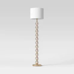 Stacked Glass Ball Floor Lamp - Threshold™ -Brick Wall GUEST 96579657 6943 4bb4 91a6 fc994328c5ad