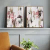 (Set Of 2) 16"x20" Foil Abstract Canvas Framed Arts - Threshold™ -Brick Wall GUEST 978f1bfe 5026 4b01 b95a 9497fd9dd554