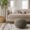 Cloverly Chunky Knit Pouf - Threshold