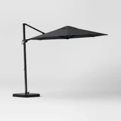 10' Round Solid Offset Outdoor Patio Cantilever Umbrella With Black Pole - Threshold™ 15 10' Round Solid Offset Outdoor Patio Cantilever Umbrella With Black Pole - Threshold™ -Brick Wall GUEST 9dbc2564 58d8 48ff 990e 3a713d9f376f