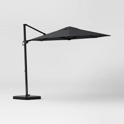 10' Round Solid Offset Outdoor Patio Cantilever Umbrella With Black Pole - Threshold™ 9 10' Round Solid Offset Outdoor Patio Cantilever Umbrella With Black Pole - Threshold™ - Image 7