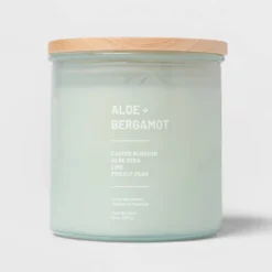 Glass Jar Aloe And Bergamot Candle Green - Threshold™ -Brick Wall GUEST 9e0c4894 3c8b 4edb 8151 c9146810ec29