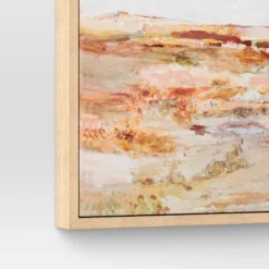 16" X 20" Warm Colors Landscape Framed Canvas Natural - Threshold™ -Brick Wall GUEST a393d8a0 673a 4e8d 9f4d 4df580ce4d10