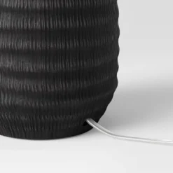 12.25"x5.25" Small Textured Ceramic Lamp Base Black - Threshold™: Chic Raised Design, ETL Listed -Brick Wall GUEST a3bfca16 5ea4 4360 a59b e71f9d0dabfc 1