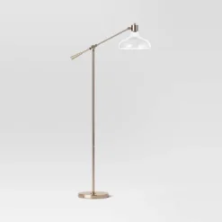 Crosby Bell Floor Lamp Brass With Glass Shade - Threshold™ -Brick Wall GUEST a56aefbc c219 4e3d a609 84cc3103cc5e