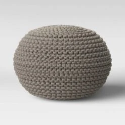 Cloverly Chunky Knit Pouf - Threshold -Brick Wall GUEST a61f3344 e136 4fa9 a039 22e9c3a9de7f