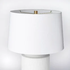 24"x16" Ceramic Assembled Table Lamp White - Threshold™ Designed With Studio McGee: Ribbed Design, Dimmable, UL Listed 19 24"x16" Ceramic Assembled Table Lamp White - Threshold™ Designed With Studio McGee: Ribbed Design, Dimmable, UL Listed -Brick Wall GUEST a86757d9 51f6 44d9 8c7c ee9672f84967