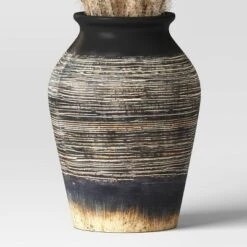 Grass Arrangement In Ceramic Pot Black - Threshold™ -Brick Wall GUEST a8b7bc55 e7f2 41c9 ad42 4006f370c4b4