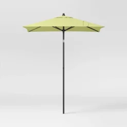 6' Square Outdoor Patio Market Umbrella With Black Pole - Threshold™ -Brick Wall GUEST a986a74e 5964 4f23 8c8c b2d505408844