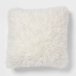 Euro Faux Mongolian Fur Decorative Throw Pillow - Threshold™ -Brick Wall GUEST abf672e9 c96a 44d6 9aaa 722cc70c4d15