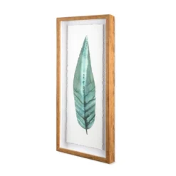 (Set Of 3) 28"x12" Framed Leaves Decorative Wall Art White - Threshold™ -Brick Wall GUEST acdaaf97 e396 42ba 9510 65abb8f5a8a9