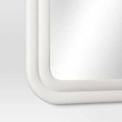 24"x36" Textured Wall Mirror White - Threshold™ -Brick Wall GUEST ae6ddb49 9984 4f68 a052 4238b1edc133