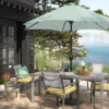 9'x9' Market Patio Umbrella - Black Pole - Threshold™ -Brick Wall GUEST afd81ecd 1fe3 49ef 88a5 acefec68cb8e