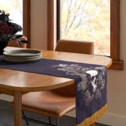 72"x14" Table Runner With Fringe - Threshold™