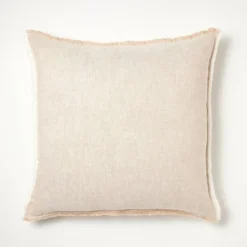 Oversized Reversible Linen Square Throw Pillow With Frayed Edges - Threshold™ Designed With Studio McGee -Brick Wall GUEST b24eae29 d0b8 4a56 a4ef 09c04c3955b4