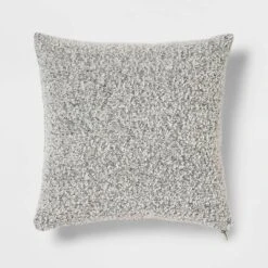 Woven Boucle Square Throw Pillow With Exposed Zipper - Threshold™ -Brick Wall GUEST b5159cea 2491 4bb4 a2aa af026918a681