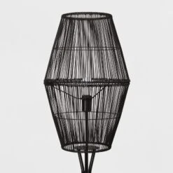 Diamond Tripod Floor Lamp Black With Rattan Shade (Includes LED Light Bulb) - Threshold™: Nautical Standing Illumination 10 Diamond Tripod Floor Lamp Black With Rattan Shade (Includes LED Light Bulb) - Threshold™: Nautical Standing Illumination -Brick Wall GUEST b5b86704 5c2b 4f5e 9a3c adb1ee13aa6b