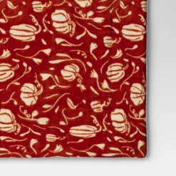 Mini Pumpkin Printed Plush With Shearling Reverse Throw Blanket - Threshold™ -Brick Wall GUEST b60a419a 1e21 4dc8 bddb 5d71211cccc0