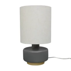 Ceramic Table Lamp With Wood Base - Threshold™ 15 Ceramic Table Lamp With Wood Base - Threshold™ -Brick Wall GUEST b6650181 1e34 4de1 a404 4ae111a34fcf