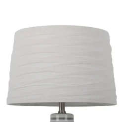 Linen Overlay Modified Drum Large Lamp Shade Ivory - Threshold™: Cotton-Polyester Blend, No Assembly Required -Brick Wall GUEST b74a8c29 741a 4daa 82f2 20fce2bf0a98