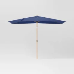 10'x6' Rectangular Market Patio Umbrella - Light Wood Pole - Threshold™ -Brick Wall GUEST b8c26b10 00c5 4915 be62 3be6d312aa36