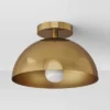 Valencia Flush Mount Ceiling Light Brass - Threshold™ -Brick Wall GUEST b98a9a40 143f 4749 b4e0 f18af9f674b9