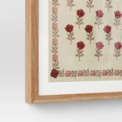 (Set Of 2) 16"x 20" Embroidered Floral Textile Wall Decors Neutrals - Threshold™ -Brick Wall GUEST ba7a64e4 cf00 4711 897a 1248fce0b7bd