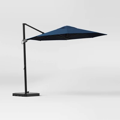 10' Round Solid Offset Outdoor Patio Cantilever Umbrella With Black Pole - Threshold™ 8 10' Round Solid Offset Outdoor Patio Cantilever Umbrella With Black Pole - Threshold™ - Image 6