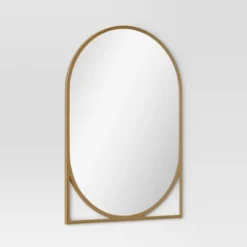 20" X 30" Decorative Wall Mirror Gold - Threshold™ -Brick Wall GUEST bd8551b1 59e5 4a0c a3b1 e890c440696f