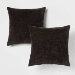2pk Chenille Square Throw Pillows - Threshold™ -Brick Wall GUEST bdea0f6e 1816 4d8e 815f 6f253cfd7c48