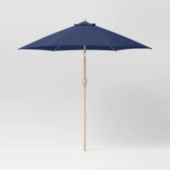 9'x9' Market Patio Umbrella - Light Wood Pole - Threshold™ -Brick Wall GUEST be73022e d97d 40e5 9e1f 587397b2c049
