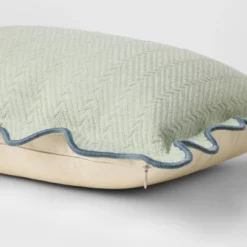 Lumbar Textured Easter Herring Bone Pillow Green Mirage - Threshold™ Design With Studio McGee -Brick Wall GUEST bed71eaf ac82 4db1 90ec 141ef94dc8a8