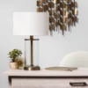 Fillable Accent With USB Table Lamp Brass - Threshold -Brick Wall GUEST bf277ce0 7569 4d1d b7a6 fdbc13a65b3f