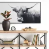 47" X 24" Highland Cow Framed Canvas - Threshold™ -Brick Wall GUEST c05618ba a929 49e1 8638 f2e7e30397ac