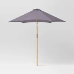 9'x9' Market Patio Umbrella - Light Wood Pole - Threshold™ -Brick Wall GUEST c32dc650 cfb9 4508 b3cf 3d6d2b8ee31d
