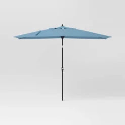 10'x6' Rectangular Market Patio Umbrella - Light Wood Pole - Threshold™ -Brick Wall GUEST c46bc4f9 3f32 402d 915a b7c729e3726b