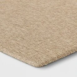 1'6"x2'6" Rectangle Indoor Floor Mat Tan - Threshold™: Basket Weave, Kitchen Comfort, Flat Pile, PVC Backing -Brick Wall GUEST c6c617a9 7164 4bfb 8ee6 c37904547504