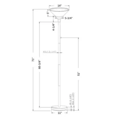 Torchiere Floor Lamp With Glass Shade - Threshold™ -Brick Wall GUEST c7fec30d 8931 49bc 9a02 88a2579d0c38